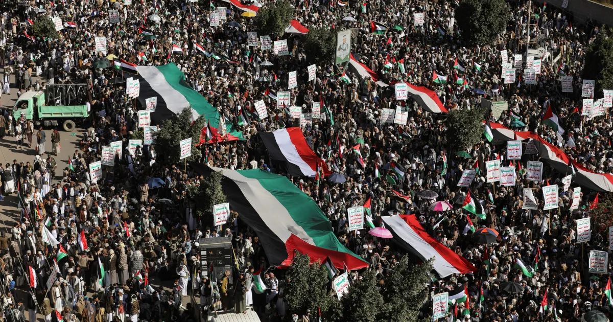 Protest worldwide mark the one-year anniversary of Israel’s conflict in Gaza