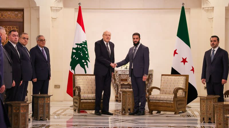 Lebanon’s Historic Shift: Mikati Meets Syria’s Leader Sharaa