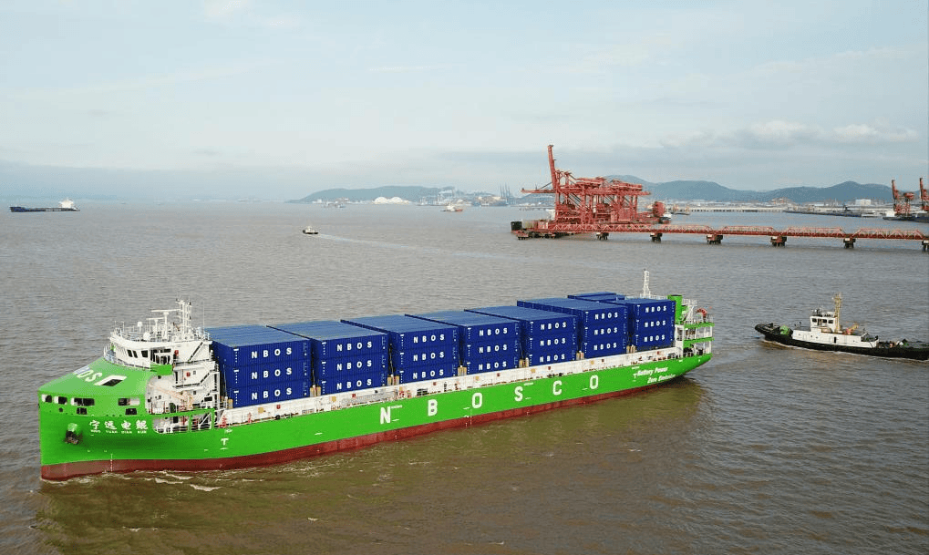 China Launches World’s Largest Fully Electric Smart Container Ship